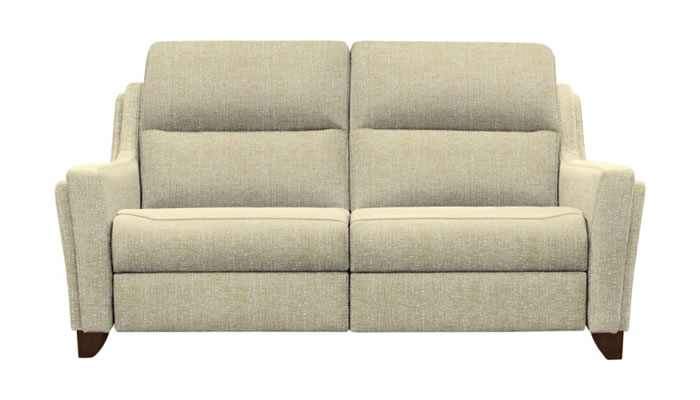 Parker Knoll Portland Large 2 Seater Sofa Willow Cream Mahogany Leg